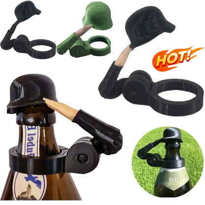 Soldier Salute Beer Bottle Cover