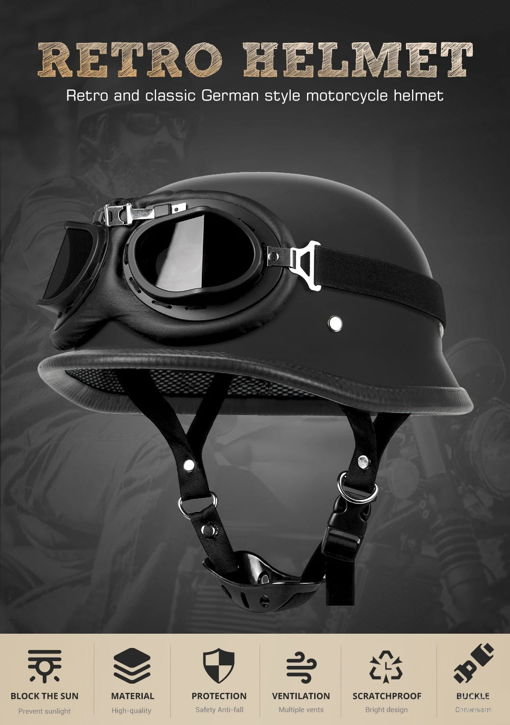 German Motorcycle Helmet