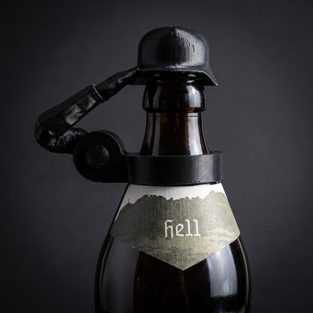 Soldier Salute Beer Bottle Cover