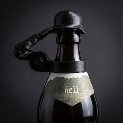 Soldier Salute Beer Bottle Cover